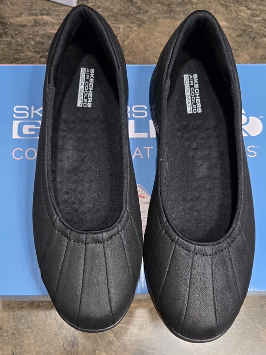 Skechers Shoes - Skechers Black Women's Quilted Slip-On Ballet Flats #1296